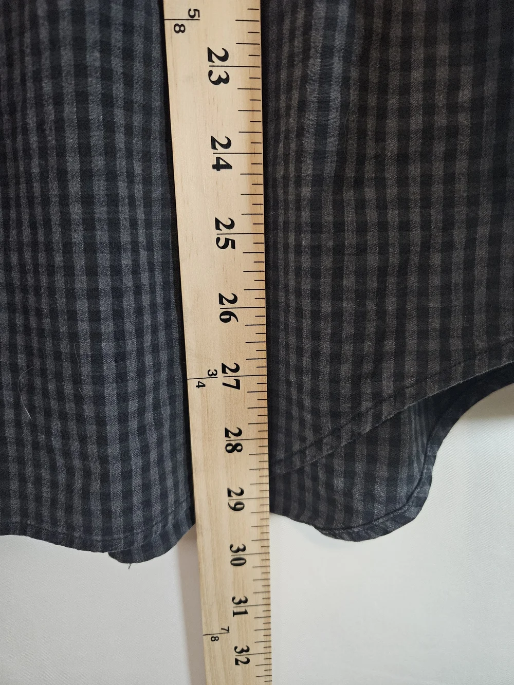 Banana Republic Men's Black & Gray Micro-Check Button-Up Shirt